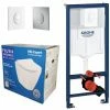 Grohe Rapid 3in1 + Fulvia WC + Drückerplatte + WC-Sitz Weiß 2 Grohe Rapid 3in1 + Fulvia WC + Drückerplatte + WC-Sitz Weiß -GROHE Geschäft 12122757 1