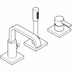 Grohe Allure 3-Loch Einhand Wannenkombination - 19316000 -GROHE Geschäft 16947703 2