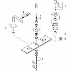 Grohe Allure 3-Loch Einhand Wannenkombination - 19316000 -GROHE Geschäft 16947703 4