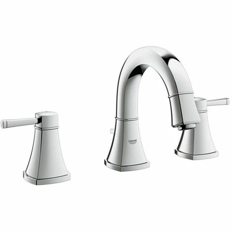 Grohe Grandera 3-Loch-Waschtischbatterie, DN 15, mit Ablaufgarnitur, Farbe: Chrom - 20417000 Grohe Grandera 3-Loch-Waschtischbatterie, DN 15, Mit Ablaufgarnitur, Farbe: Chrom - 20417000 -GROHE Geschäft 16947846 1