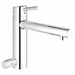 Grohe Concetto Einhand-Spültischbatterie, DN 15, Gussauslauf, Integrierte Vorabsperrung, Chrom - 31209001