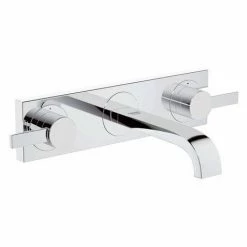 Grohe Allure 3-Loch Waschtischbatterie, Wandmontage, Ausladung 220mm - 20193000