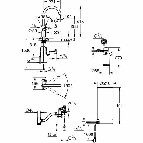 Grohe Red Duo Armatur und Boiler Größe L, C- Auslauf, Farbe: Chrom - 30079001 Grohe Red Duo Armatur Und Boiler Größe L, C- Auslauf, Farbe: Chrom - 30079001 -GROHE Geschäft 16949872 2
