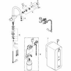 GROHE Red Mono Standventil Und Boiler Größe L, C-Auslauf, Chrom - 30080001 -GROHE Geschäft 16949875 3