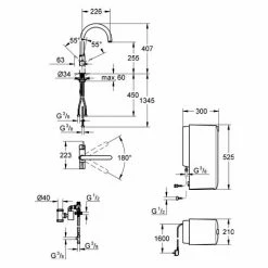 GROHE Red Mono Standventil Und Boiler Größe L, C-Auslauf, Chrom - 30080001 -GROHE Geschäft 16949875 4