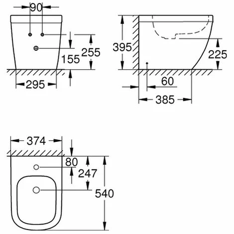 Grohe Standbidet Euro Keramik 39340 PureGuard alpinweiß, 3934000H Grohe Standbidet Euro Keramik 39340 PureGuard Alpinweiß, 3934000H -GROHE Geschäft 17915452 2