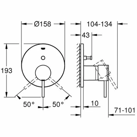 Grohe Einhand Wannenbatterie Atrio 24066 FMS für 35600 supersteel, 24066DC3 Grohe Einhand Wannenbatterie Atrio 24066 FMS Für 35600 Supersteel, 24066DC3 -GROHE Geschäft 17915855 2