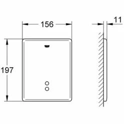 Grohe IR-Elektronik Tectron Skate 37749 Für Urinal Wandeinbau 230V AC Edelstahl, 37749SD0 -GROHE Geschäft 17915875 2