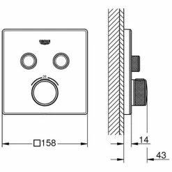 Grohe GrohTherm SmartControl Thermostat Mit 2 Absperrventilen 29156LS0 -GROHE Geschäft 17916145 2