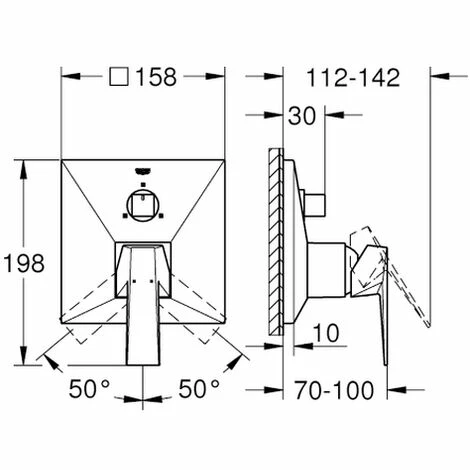 Grohe Einhand Batterie Allure Brilliant 24099 FMS f.35600 3-W-Umst. hard graphite geb., 24099AL0 Grohe Einhand Batterie Allure Brilliant 24099 FMS F.35600 3-W-Umst. Hard Graphite Geb., 24099AL0 -GROHE Geschäft 17916159 2