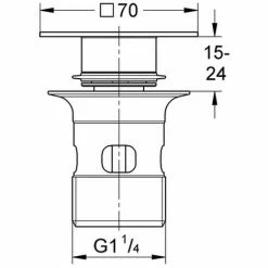 Grohe Stopfen 40565 Inkl. Kelch Für Standard Ablaufgarnitur Warm Sunset, 40565DC0 -GROHE Geschäft 17995850 2