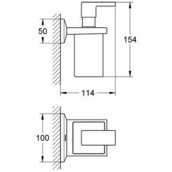 Grohe Halter Mit Seifenspender Allure Brilliant 40494 Chrom