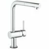 Grohe Elektronische-Einhebelmischer Spültischarmatur Minta Touch 31360 L-Auslauf Chrom, 31360001 -GROHE Geschäft 18073753 1