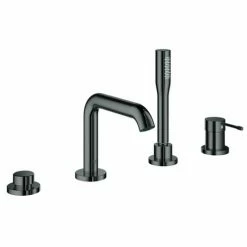 Grohe 4 Loch Einhand-Wannenkombination Essence 19578 Hard Graphite