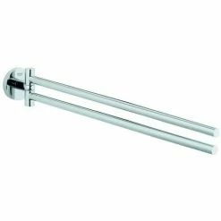 Grohe Handtuchhalter Essentials Metall Chrom Schwenkbar 2-armig Badetuchhalter