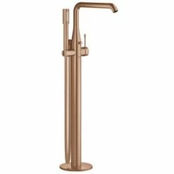 Grohe Einhebel-Wannenarmatur Essence 23491 BodenmontageWarm Sunset Gebürstet