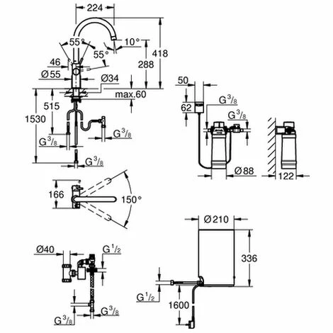 Grohe Armatur und Boiler Red Duo M-Size C-Auslauf warm sunset gebürstet, 30083DL1 Grohe Armatur Und Boiler Red Duo M-Size C-Auslauf Warm Sunset Gebürstet, 30083DL1 -GROHE Geschäft 23035798 2