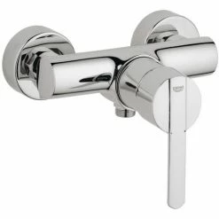 Grohe Duscharmatur Feel, 32270000, Einhandmischer Für Brause, Mengenbegrenzung, Rückflussverhinderer, SilkMove Keramikkartusche, StarLight Oberfläche, Chrom, 09427 6