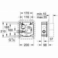 Grohe Europlus E Unterputz Einbaukasten - 36241000 -GROHE Geschäft 25038993 3