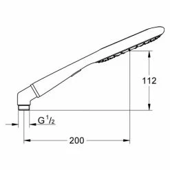 Grohe Rainshower Icon 150 Handbrause, 2 Strahlarten / Orange - 27444000 -GROHE Geschäft 25039122 3