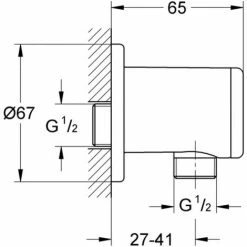 Grohe Relexa Wandanschlussbogen, DN 15 Für IG-Kombination - 28636000 -GROHE Geschäft 25039208 3