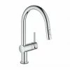 Grohe Minta Touch Elektronische Einhand-Spültischbatterie, DN15, C-Auslauf, Dual Spülbrause, Farbe: Chrom - 31358002 -GROHE Geschäft 25039568 1