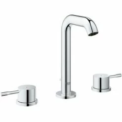 Grohe Essence 3-Loch-Waschtischbatterie DN15, Mit Ablaufgarnitur - 20296001