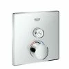 Grohe SmartControl Unterputzmischer, Ein Absperrventil, Eckige Rosette, 1 Verbraucher, Chrom - 29147000 -GROHE Geschäft 25040707 1