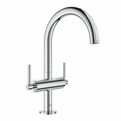 Grohe Atrio Waschtisch-Einlochbatterie, L-Size, Mit Hebelgriff, Farbe: Chrom - 21022003