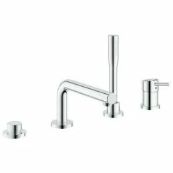 Grohe Concetto 4-Loch Einhand Wannenkombination, Automatische Umstellung Wanne/ Brause, Mit Handbrause - 19576002
