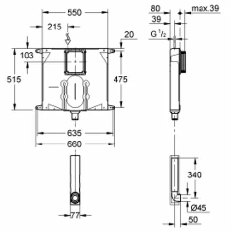 GROHE UP-Spülkasten höhe 80 mm 38863000 GROHE UP-Spülkasten Höhe 80 Mm 38863000 -GROHE Geschäft 25923913 2