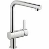 Grohe Spültischarmatur Flair L, 32454000, Einhandmischer Für Spüle Mit Grohe StarLight Chromoberfläche, Schnell-Montage-System, SilkMove Keramikkartusche, Mengenbegrenzung, Chrom, 09547 1 -GROHE Geschäft 26286868 1