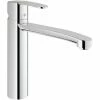 Grohe Spültischarmatur Wave Cosmopolitan, 31316000, Einhandmischer Für Spüle Mit SilkMove Keramikkartusche, Mengenbegrenzung, Schwenkbarer Rohrauslauf, Chrom, 09603 4 -GROHE Geschäft 26286890 1