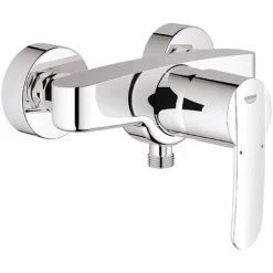 Grohe Duscharmatur Wave Cosmopolitan, 23208000, Einhandmischer Für Brause Mit Mengenbegrenzung, Rückflussverhinderer, StarLight Oberfläche, Chrom, 09611 9