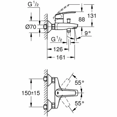 Grohe Wannenarmatur Start, 32278001, Einhandmischer für Wanne mit Mengenbegrenzung, Keramikkartusche, mit Temperaturbegrenzer, Rückflussverhinderer, StarLight Oberfläche, Chrom, 09713 0 Grohe Wannenarmatur Start, 32278001, Einhandmischer Für Wanne Mit Mengenbegrenzung, Keramikkartusche, Mit Temperaturbegrenzer, Rückflussverhinderer, StarLight Oberfläche, Chrom, 09713 0 -GROHE Geschäft 26286933 2