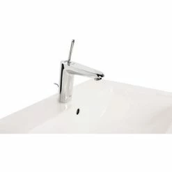 Grohe Waschtischarmatur Eurodisc Joystick, 23427000, Badarmatur, Waschtischarmatur Mit StarLight Oberfläche, Mittelhoher Auslauf, StarLight Oberfläche, Schnellbefestigungssystem, Chrom, 09731 4 -GROHE Geschäft 26286952 2