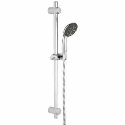 Grohe Duschset Vitalio Start 2, 27948000, Brausegarnitur Mit StarLight Oberfläche, SpeedClean Antikalk-System, CoolTouch Sicherheitsgehäuse, Wandstange (60 Cm), Brauseschlauch (175 Cm), Chrom, 20853 6