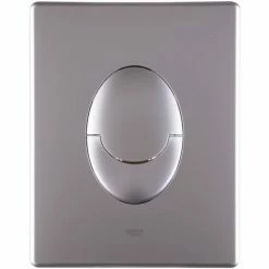 Grohe Revisionsplatte Start, 38964P00, Für 2-Mengen- & Start-Stopp-Betätigung, Pneumatisches Ablaufventil, StarLight Oberfläche, EcoJoy Wasserspar-Technologie, 156 X 197 Mm, ABS, Mattchrom, 21077 5