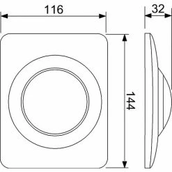 Grohe Revisionsplatte Surf, 38808SH0, Urinal-Betätigungsplatte Für Urinal Vorwandelement & RAPIDO U Rohbauset, 116 X 144 X 32 Mm, Weiß, 21169 7 -GROHE Geschäft 26287051 2