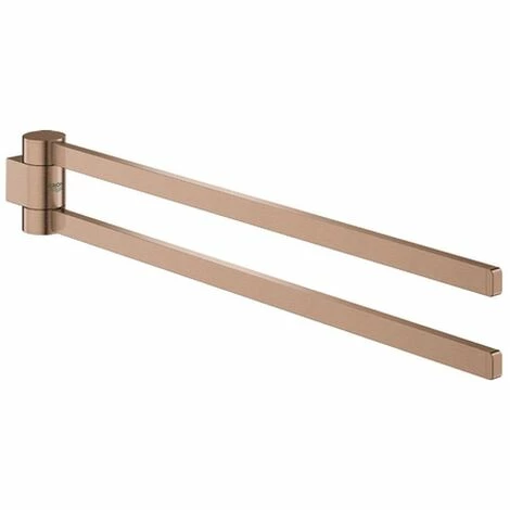 GROHE Handtuchhalter Selection 41063 2-armig Schwenkbar Warm Sunset Gebürstet, 41063DL0 3 GROHE Handtuchhalter Selection 41063 2-armig Schwenkbar Warm Sunset Gebürstet, 41063DL0