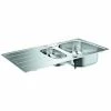 GROHE Edelstahlspüle K200 31564_1 Mit 1,5 Becken Abtropffläche 965x500mm, 31564SD1 -GROHE Geschäft 26325886 1