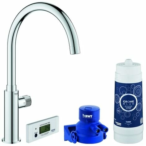 GROHE EH-SPT-Batterie GROHE Blue Pure Mono 30387 C-Auslauf chrom, 30387000 GROHE EH-SPT-Batterie GROHE Blue Pure Mono 30387 C-Auslauf Chrom, 30387000 -GROHE Geschäft 26326411 1