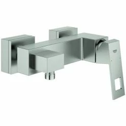 GROHE EH-Brausebatterie Eurocube 23145 Wandmontage Eigensicher Supersteel, 23145DC0