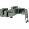 GROHE EH-Brausebatterie Eurocube 23145 Wandmontage Hard Graphite Gebürstet, 23145AL0 -GROHE Geschäft 26326609 1