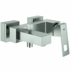 GROHE EH-Wannenbatterie Eurocube 23140 Wandmontage Eigensicher Supersteel, 23140DC0