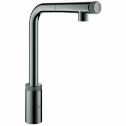 GROHE SPT-Batterie Minta Smart Control 31613 L-Ausl. Azb. Spülbr. Hard Graphite, 31613A00