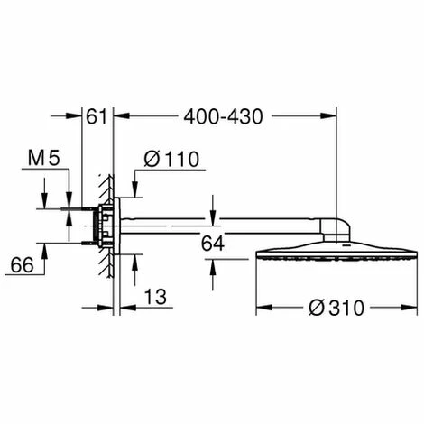 GROHE Kopfbrauseset Rainshower 310 SmartActive 26475 BA supersteel, 26475DC0 GROHE Kopfbrauseset Rainshower 310 SmartActive 26475 BA Supersteel, 26475DC0 -GROHE Geschäft 26327737 2