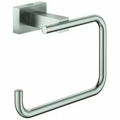 GROHE WC-Papierhalter Essentials Cube 40507_1 Ohne Deckel Supersteel, 40507DC1