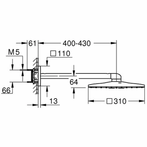 GROHE Kopfbrauseset Rainshower 310 SmartActive Cube 26479 BA hard graphite, 26479A00 GROHE Kopfbrauseset Rainshower 310 SmartActive Cube 26479 BA Hard Graphite, 26479A00 -GROHE Geschäft 26328645 2