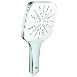 GROHE Handbrause Rainshower 130 SmartActive Cube 26551 Moon White/chrom, 26551LS0